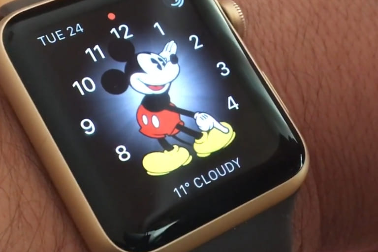 chuột mickey trên apple watch không nói cách khắc phục