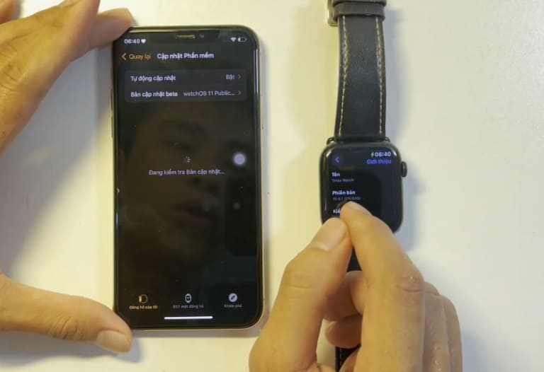 không cập nhật được apple watch do phiên bản ios